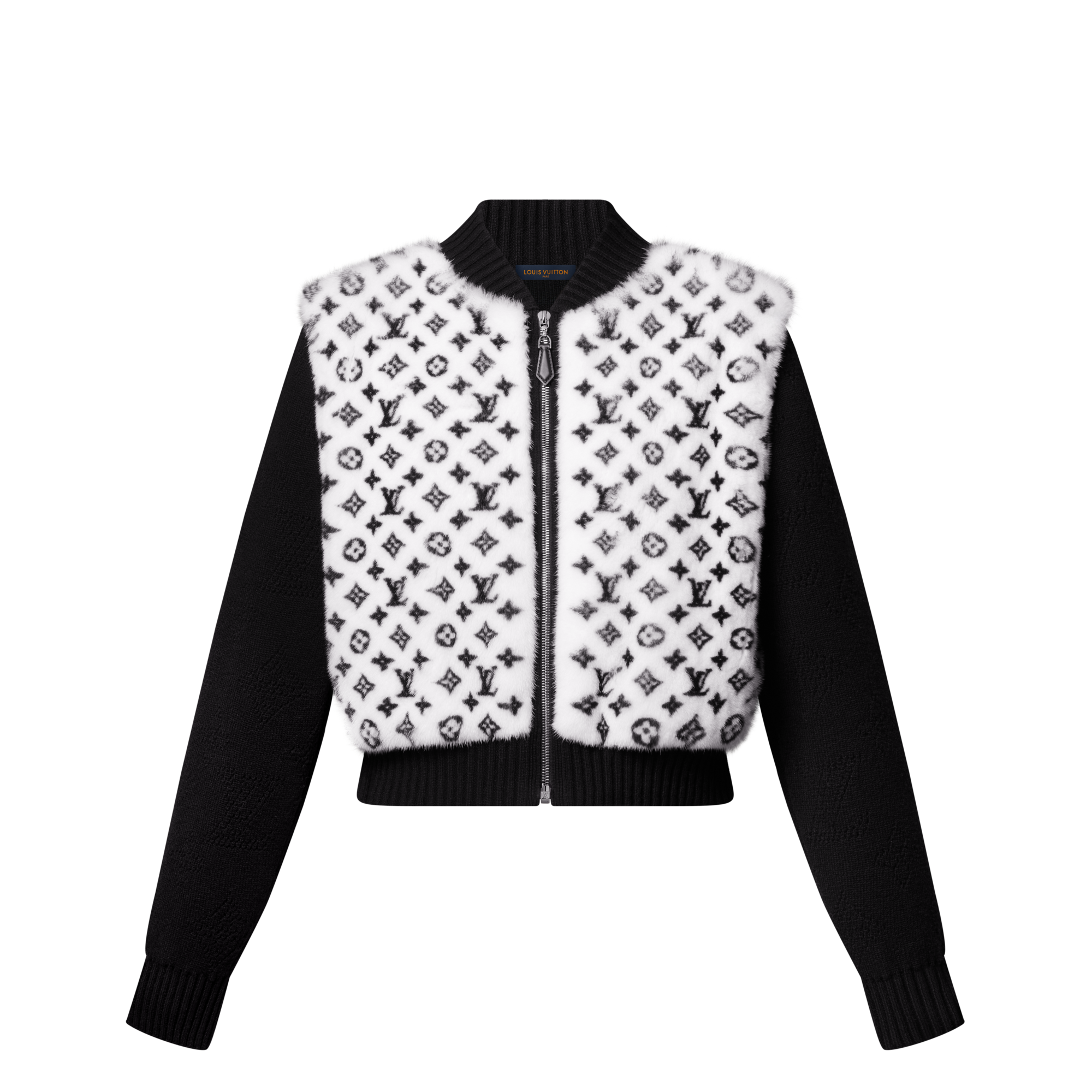 服/ファッション Louis Vuitton  Monogram Color Block Nylon Jacket Black White L Hybrid Jersey Blouson - Ready-to-Wear | LOUIS VUITTON